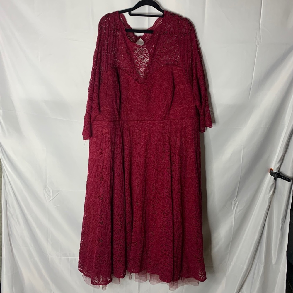 torrid size 30 red lace dress special occasion